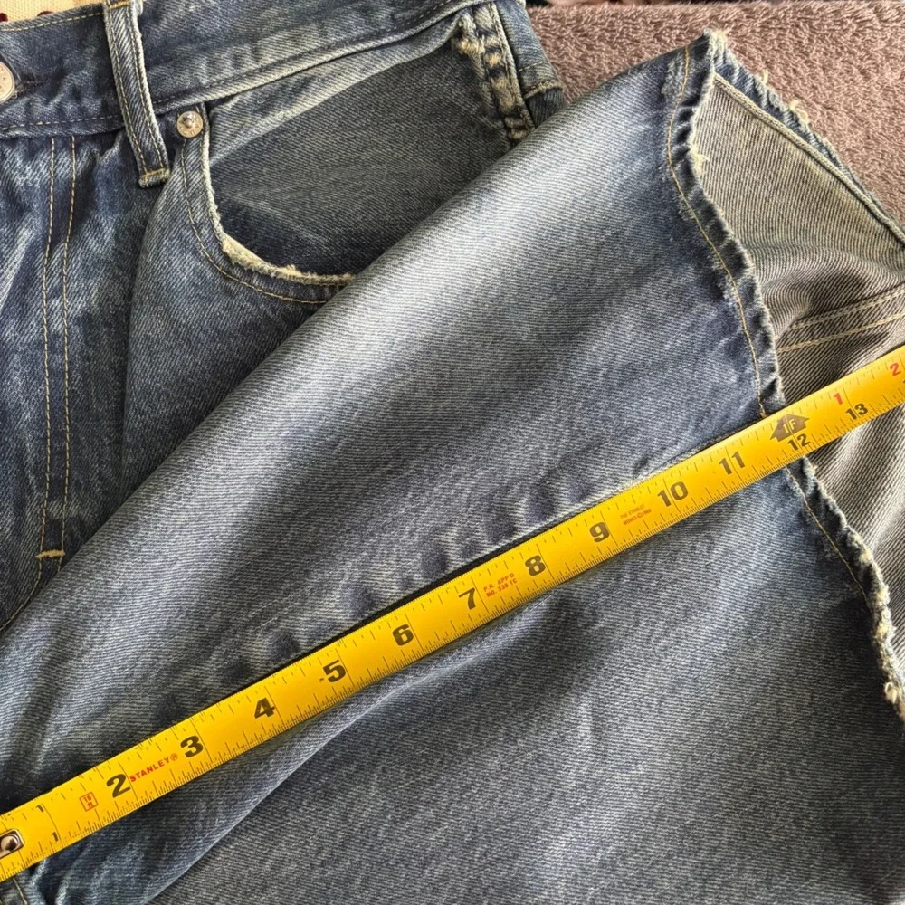 AMO Laura Short Size 27 Blue Denim High Rise Bermuda Skater Jorts NEW